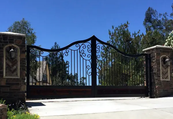 Corona Swing Iron Driveway Gates